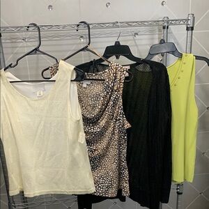 Elegant Black Sheer Women's Sweater & Top Bundle